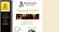 Desktop Screenshot of physics.randolphcollege.edu