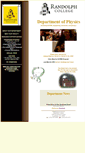 Mobile Screenshot of physics.randolphcollege.edu